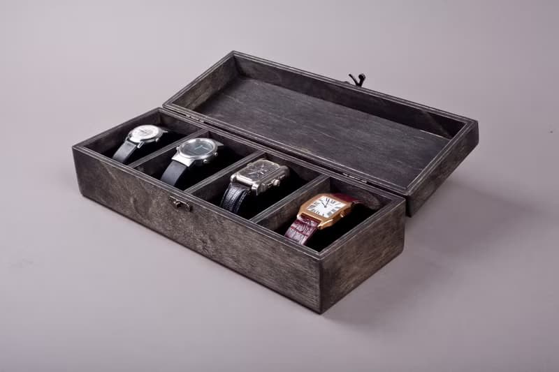 Personalized Watch Box for 4, 6, 8, 10 Watches - Custom Mens Jewelry Organizer