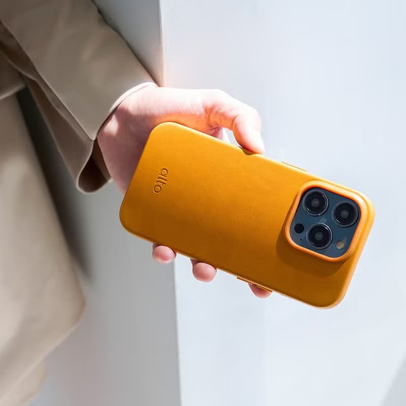 經典防摔皮革手機殼 iPhone 14系列 - 焦糖棕