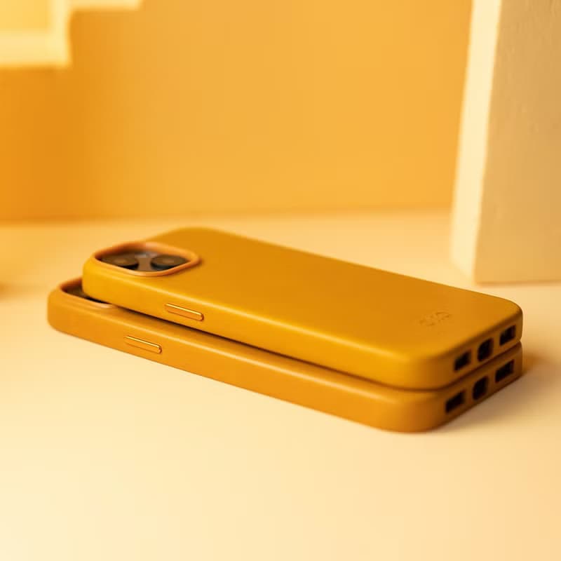經典防摔皮革手機殼 iPhone 14系列 - 焦糖棕