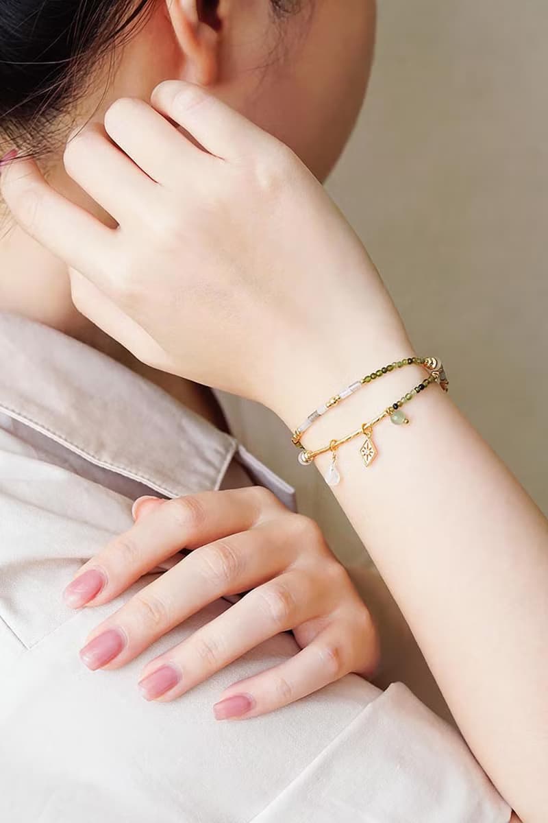 人緣 x 綠碧璽 石榴石 月光石 拉長石 母親節【克林姆的吻】手鍊