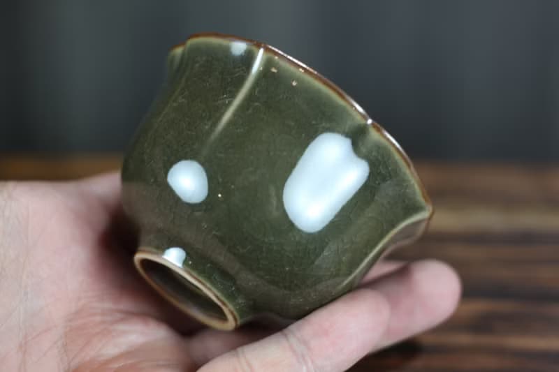 【送禮好物】80ml 深色哥窯 冰裂紋 幸福茶杯 鶯歌葉敏祥作品