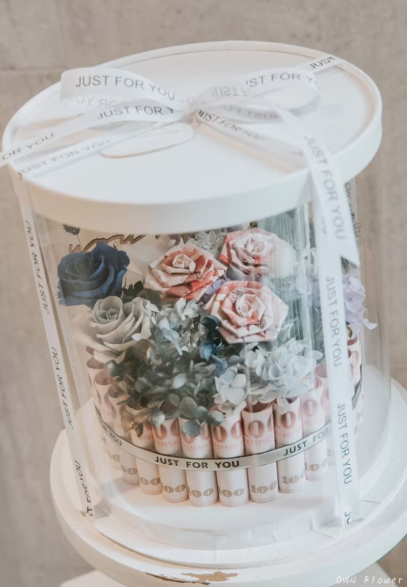 鈔票蛋糕/有錢花蛋糕/錢花蛋糕/生日禮物/生日花束/生日蛋糕/永生