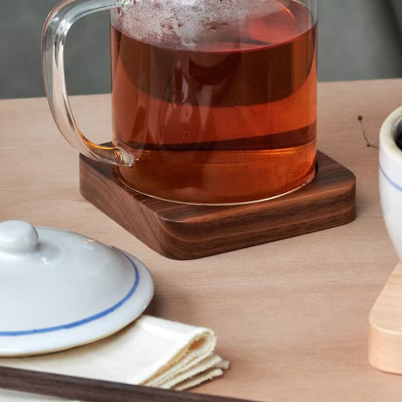 居家好物 | 胡桃木置物盤 x 植鞣牛皮杯墊