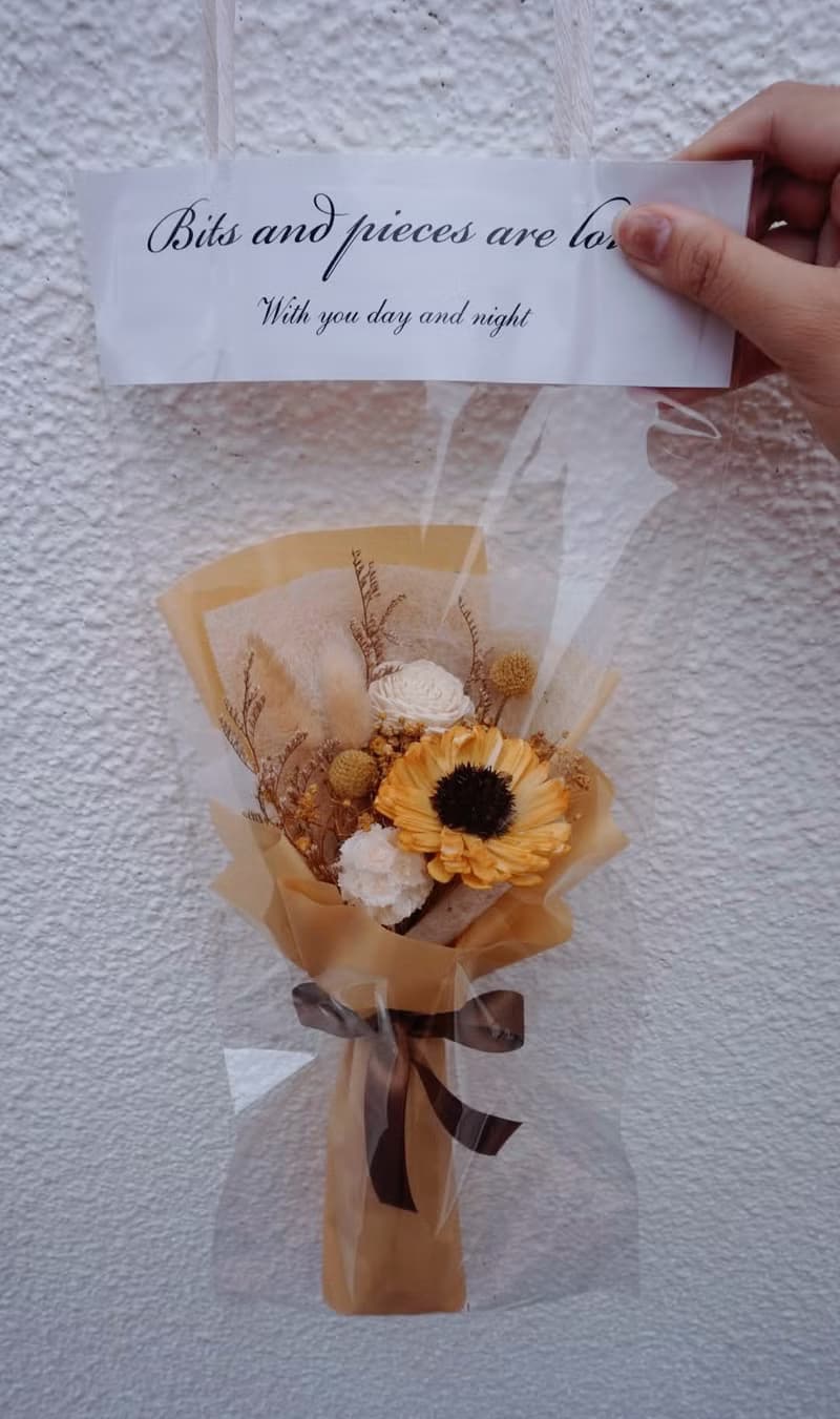 太陽花向日葵花束  附提袋