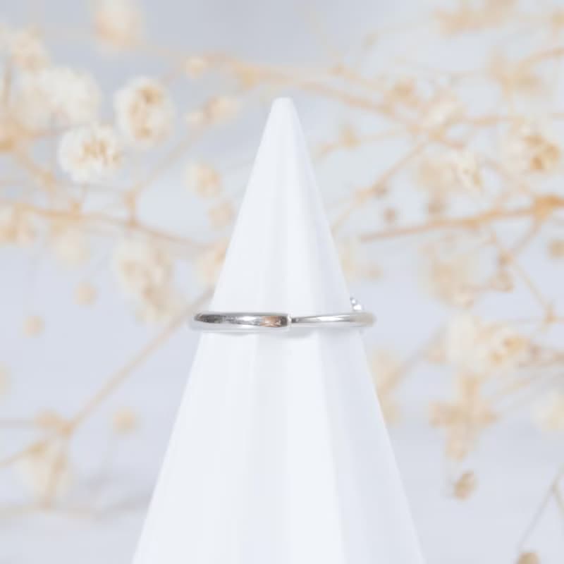 蛋白石925純銀古典風格戒指 可調式戒指