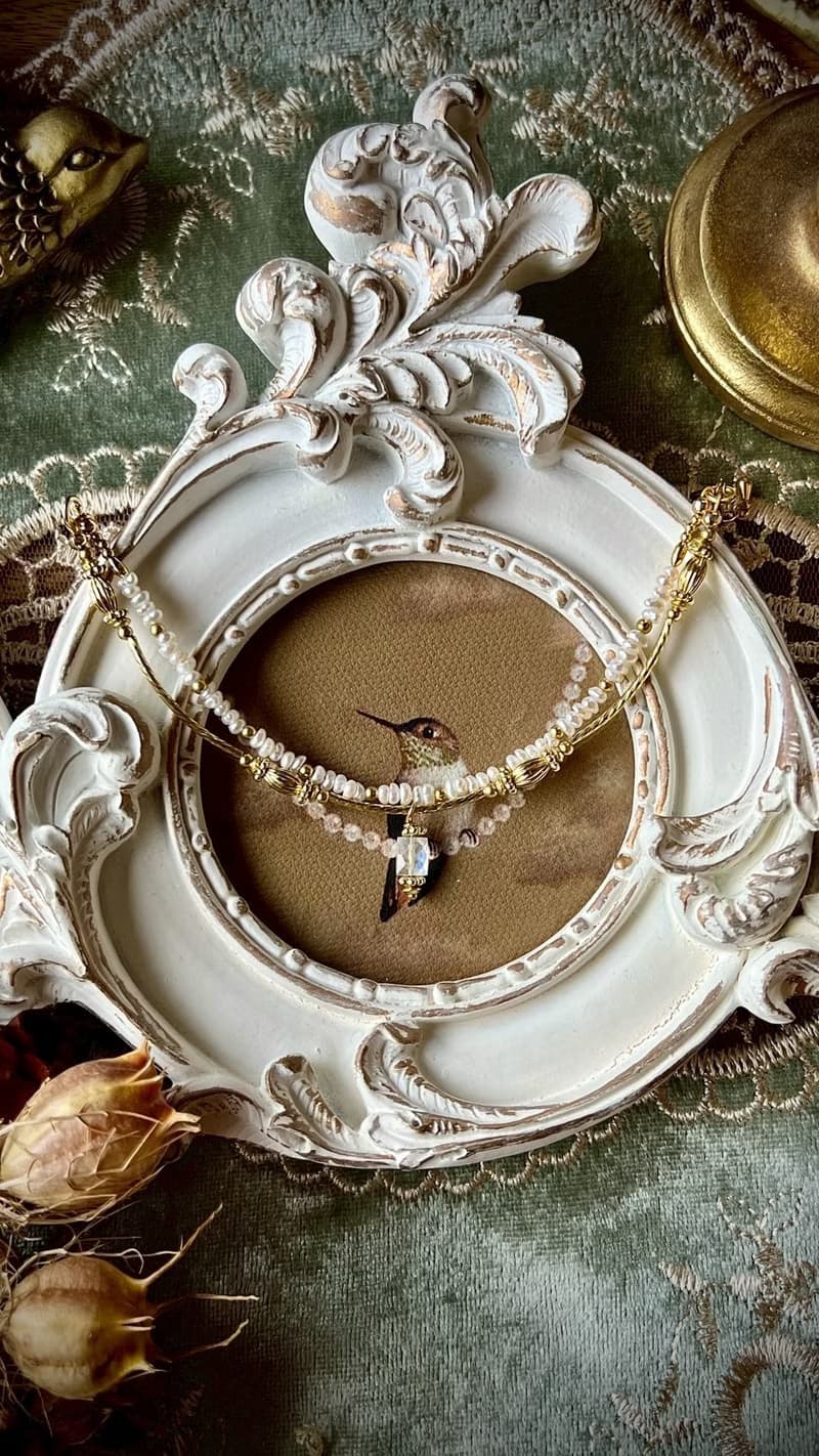 -少女心事 -天然水晶手鏈/黃銅手鍊