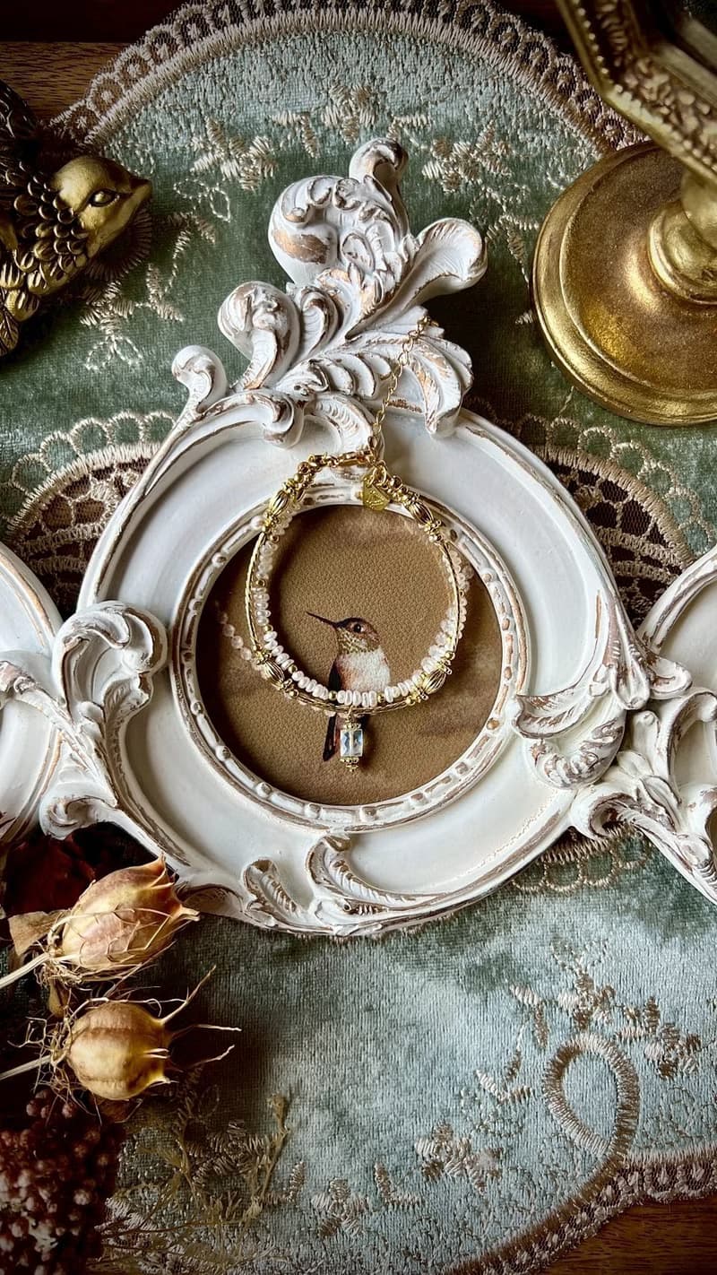 -少女心事 -天然水晶手鏈/黃銅手鍊