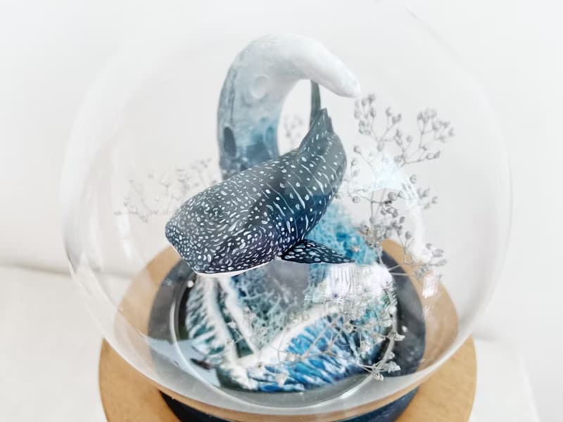 鯨鯊夜光玻璃盅
