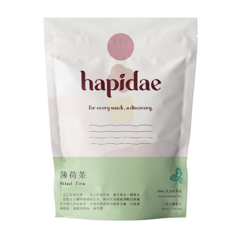 【hapidae】薄荷茶 無咖啡因茶系列 花草茶 (茶包/2g/15入)