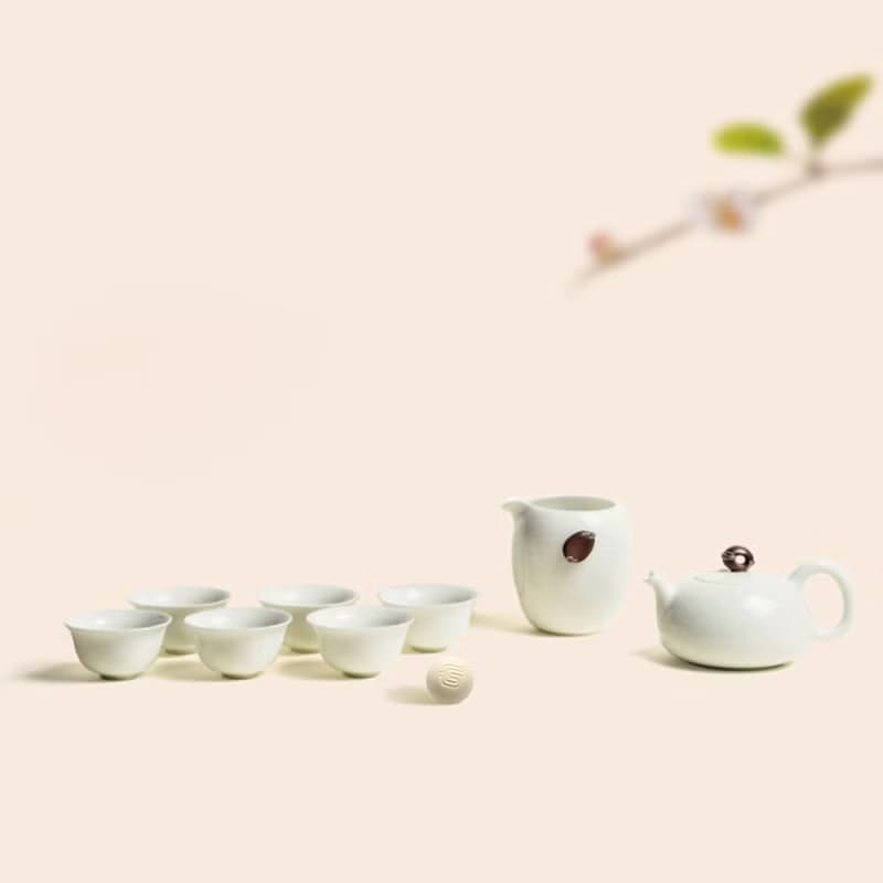 陸寶 泉石印象茶組 1壺1海6杯 青瓷冰裂 茶具組 茶器