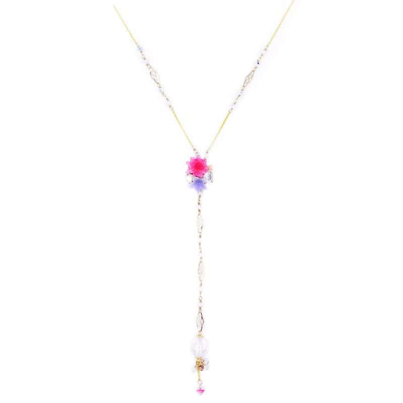 Zinnia : 百日草半花球項鍊 - Pamycarie 手工製作飾品