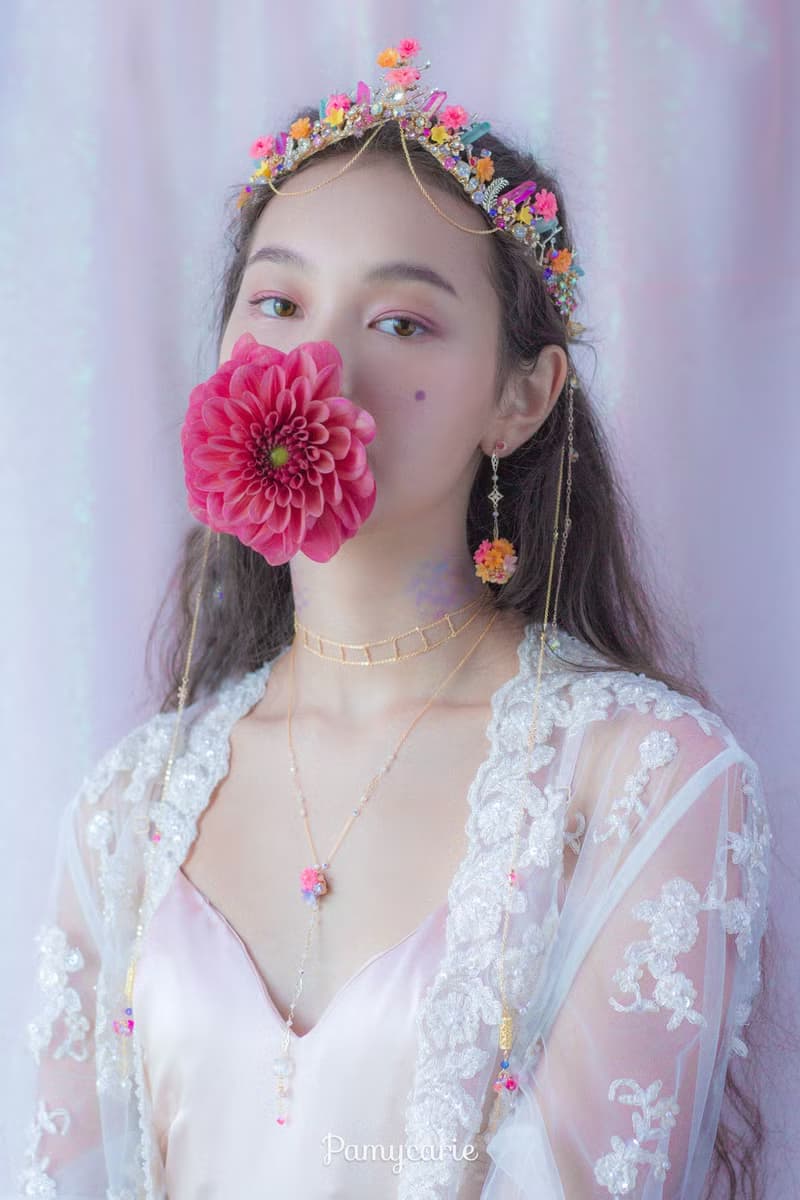 Zinnia : 百日草半花球項鍊 - Pamycarie 手工製作飾品