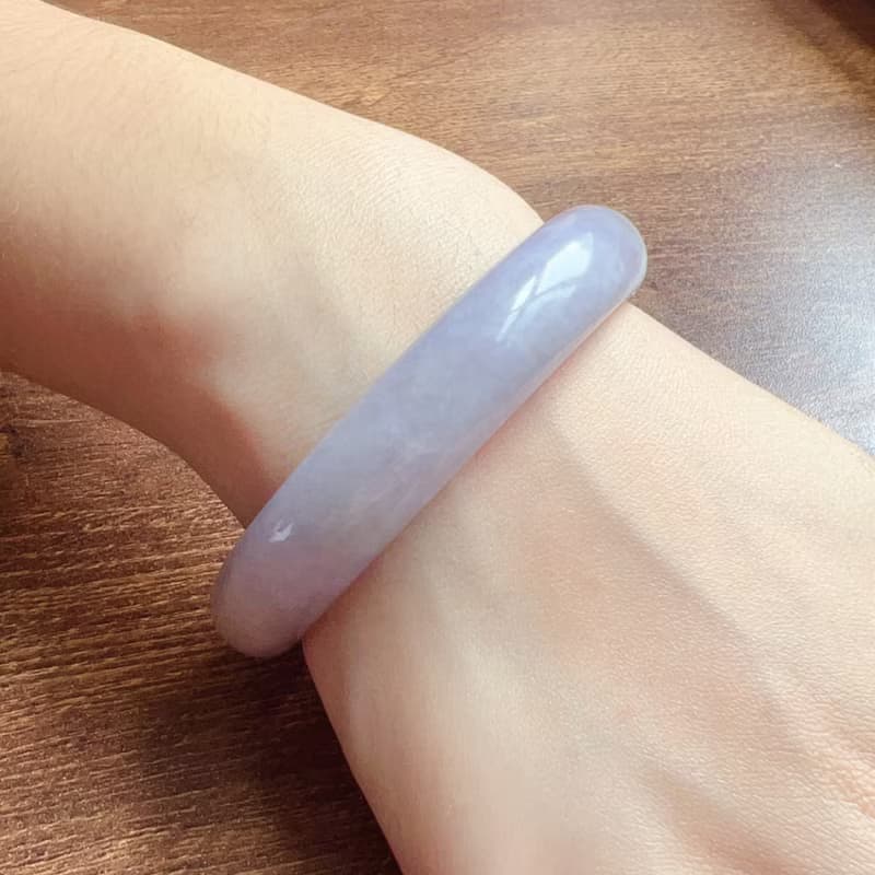 紫羅蘭翡翠手鐲 | 17.5圍 | 天然緬甸玉翡翠A貨 | 送禮