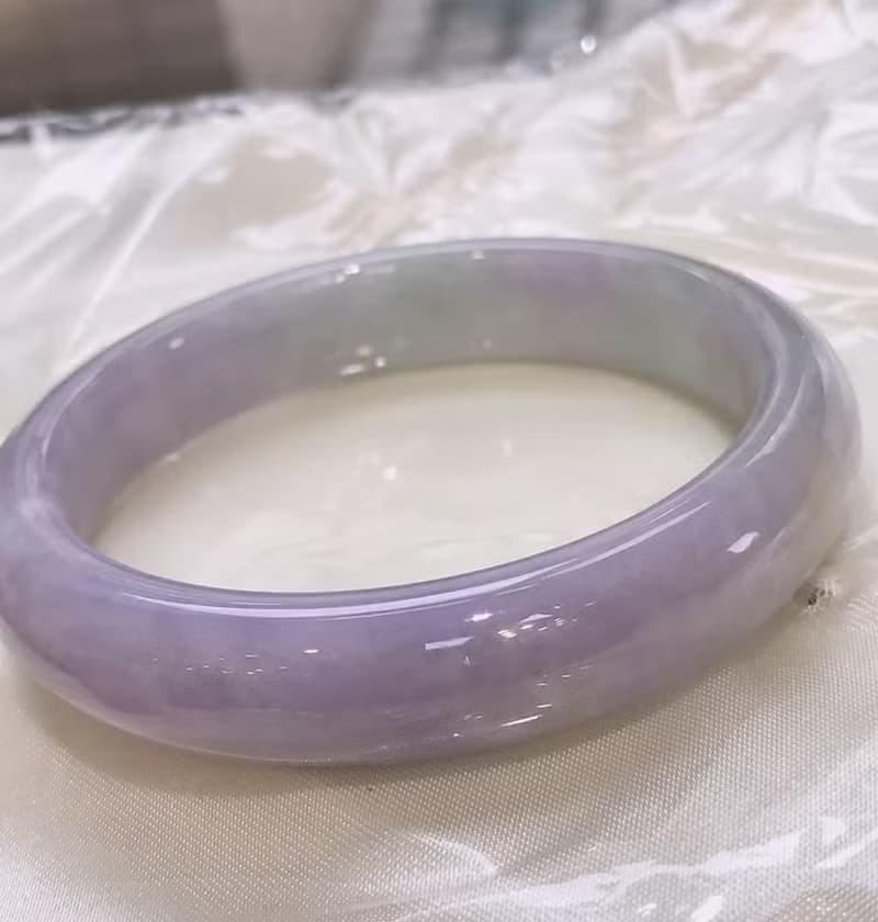 紫羅蘭翡翠手鐲 | 17.5圍 | 天然緬甸玉翡翠A貨 | 送禮