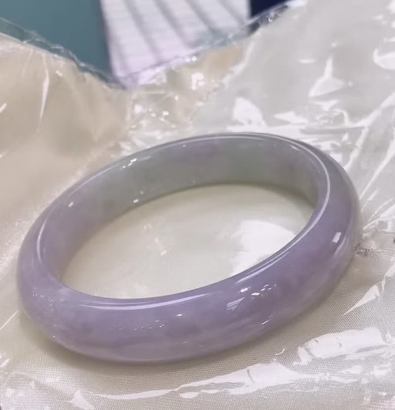 紫羅蘭翡翠手鐲 | 17.5圍 | 天然緬甸玉翡翠A貨 | 送禮