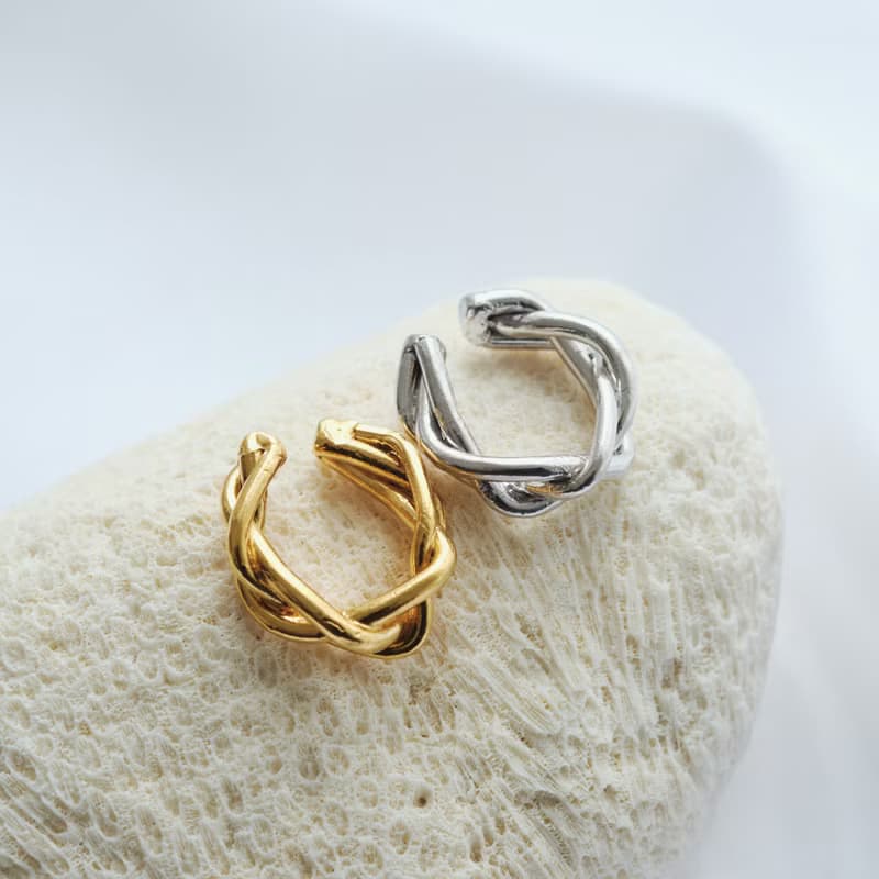 Braided Ear Cuff (Gold/Silver)