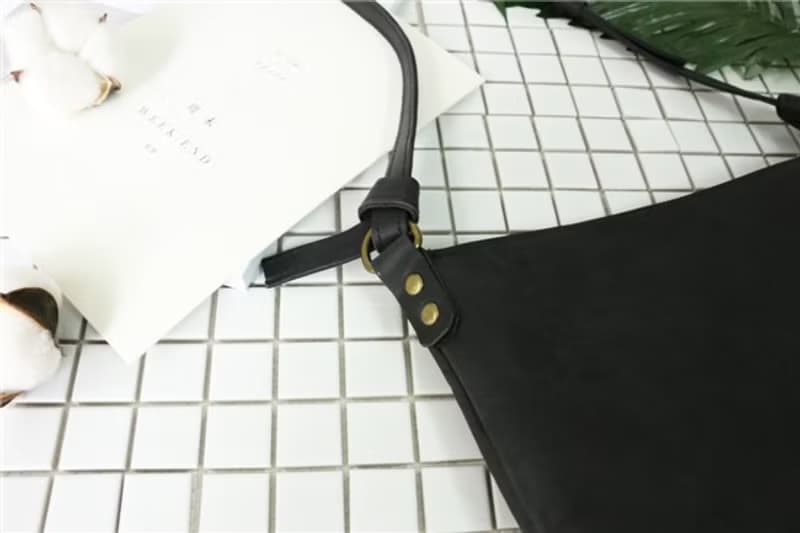 Mingen'Handiwork手工簡約牛皮實用斜跨真皮包女包PB16011