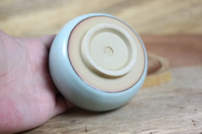 【送禮好物】汝窯天青 手拉坯杯 咖啡濾杯下座 名家葉敏祥手作