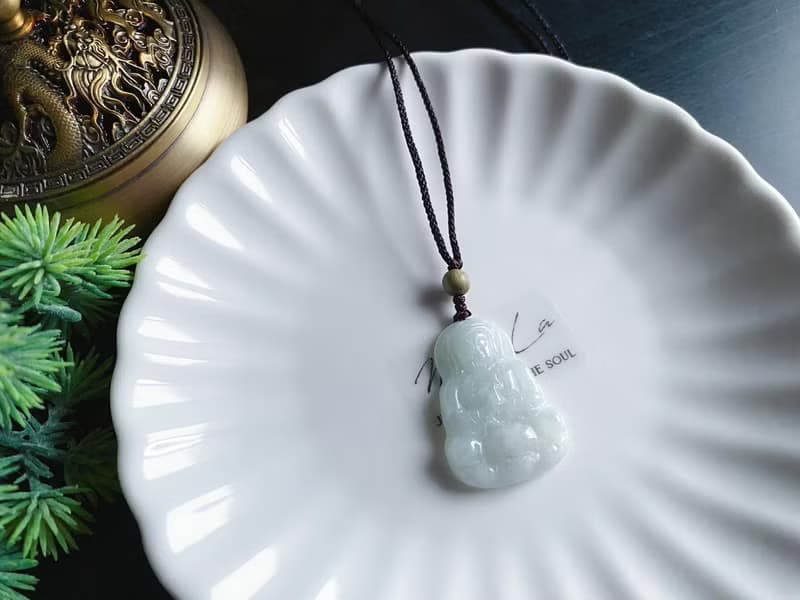 天然緬甸玉翡翠 觀音 菩薩 禮物 玉墜 項鍊 吊飾 保平安 健康