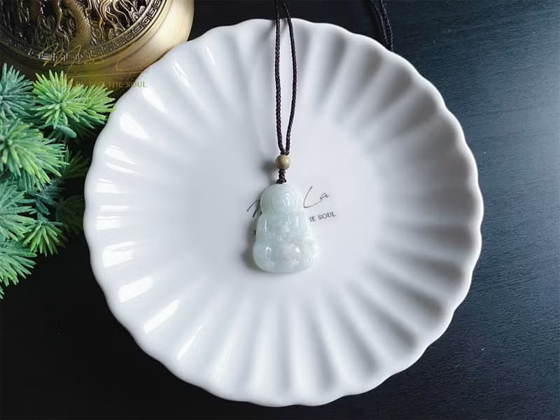 天然緬甸玉翡翠 觀音 菩薩 禮物 玉墜 項鍊 吊飾 保平安 健康
