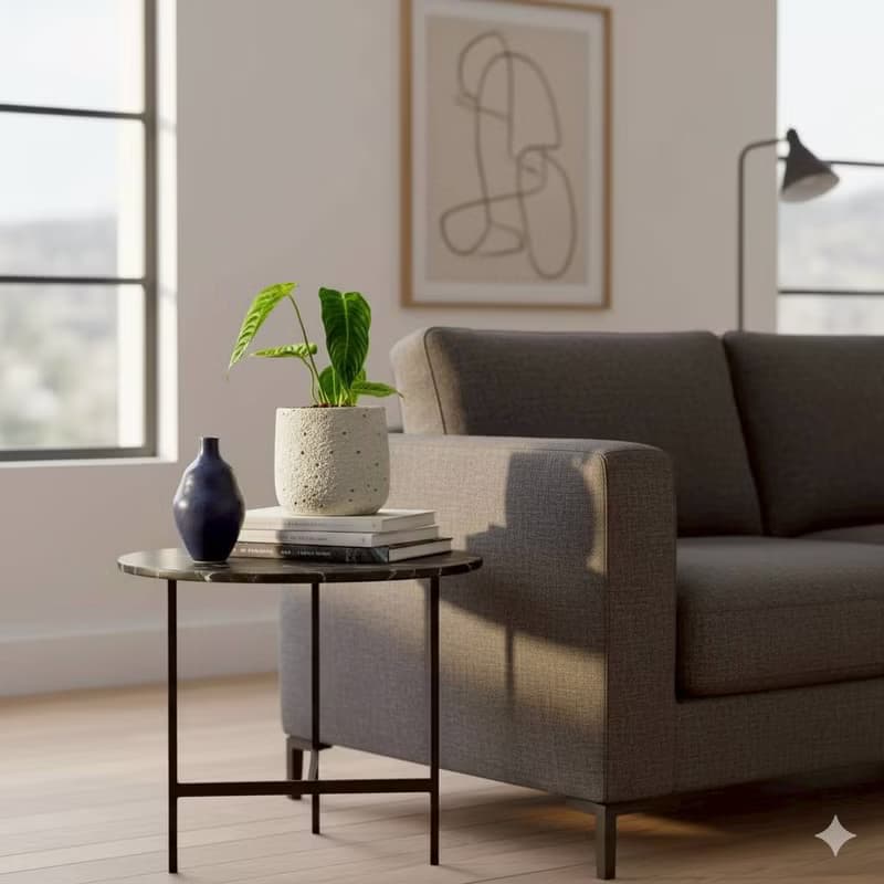 火鶴之王懶人盆栽加圓點白小水泥盆 套盆 開幕盆栽推薦 桌上盆