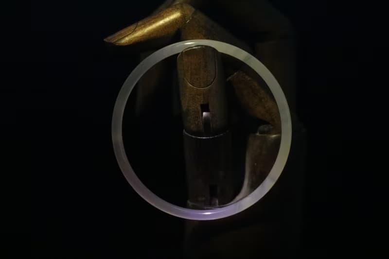半城山水漸變玉手鐲圓條細款鐲子禮盒裝