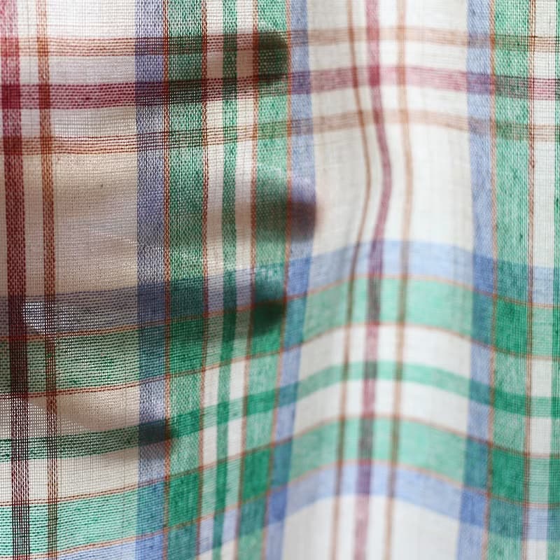 Made in korea green check curtain for interior, door curtain, 門簾, 窗簾, のれん, home