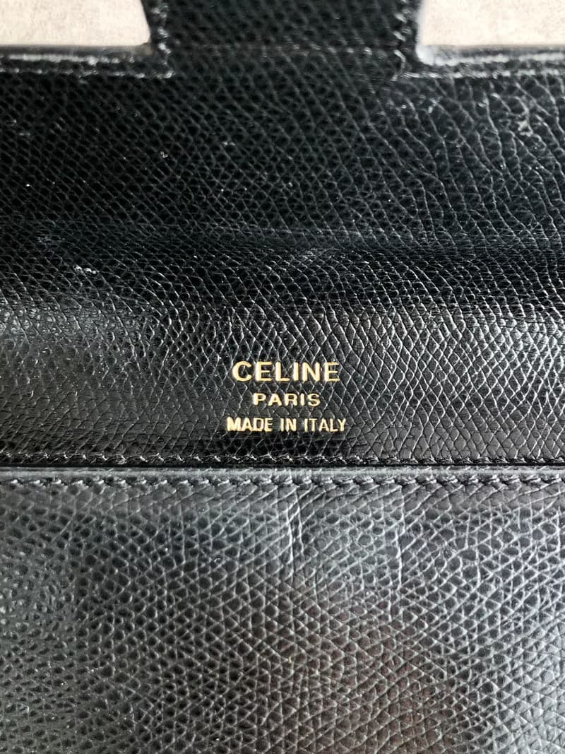 【 日本直送　名牌中古包 】CELINE セリーヌ 財布 ブラック ロゴ レザー 長財布 vintage ヴィンテージ オールド sfeijm