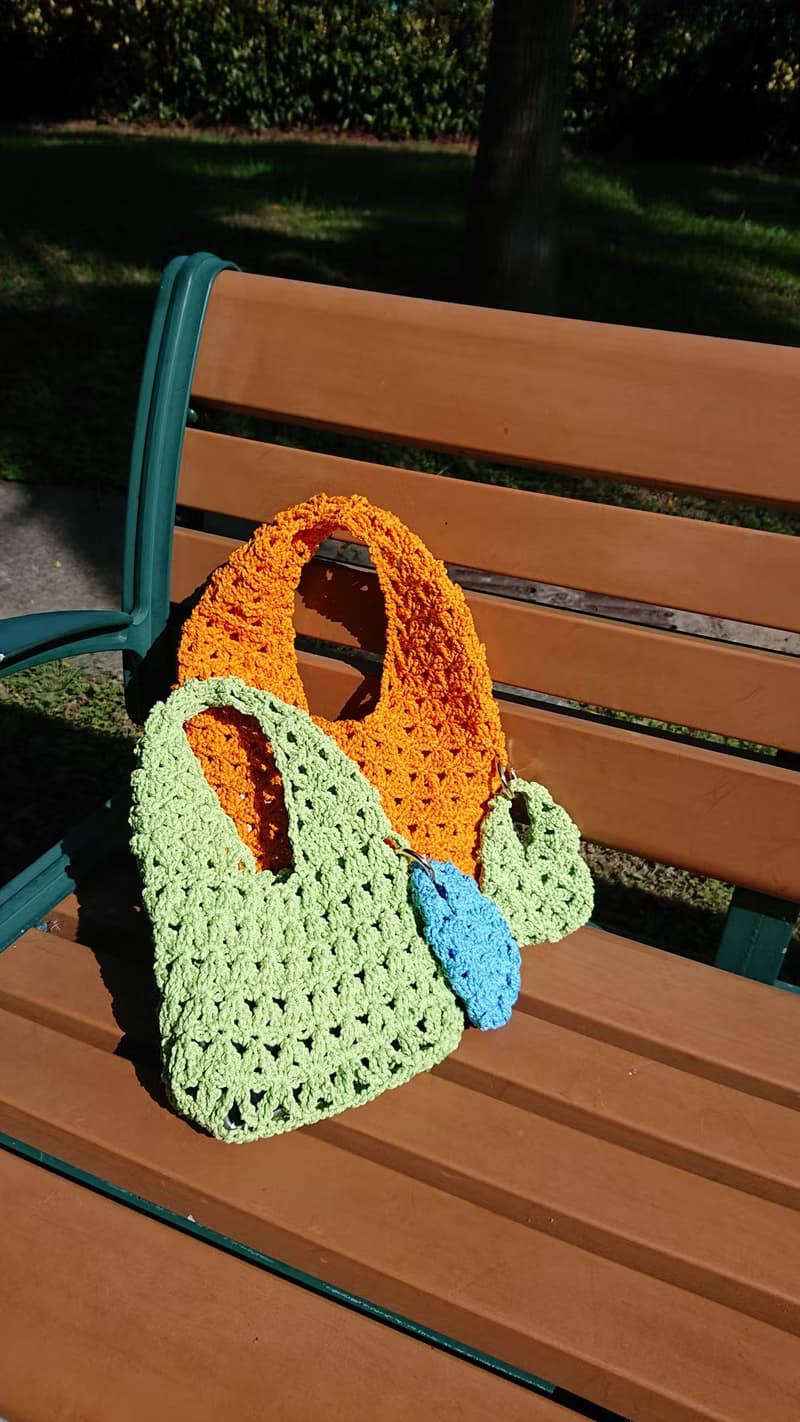 現貨 原創手工編織包/朵朵隨手袋/朵朵腋下包/朵朵吊飾