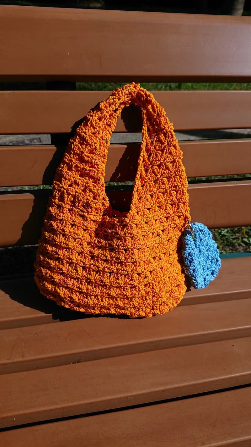 現貨 原創手工編織包/朵朵隨手袋/朵朵腋下包/朵朵吊飾