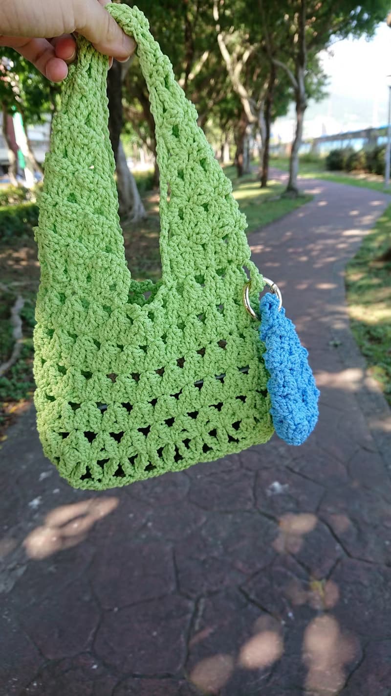 現貨 原創手工編織包/朵朵隨手袋/朵朵腋下包/朵朵吊飾