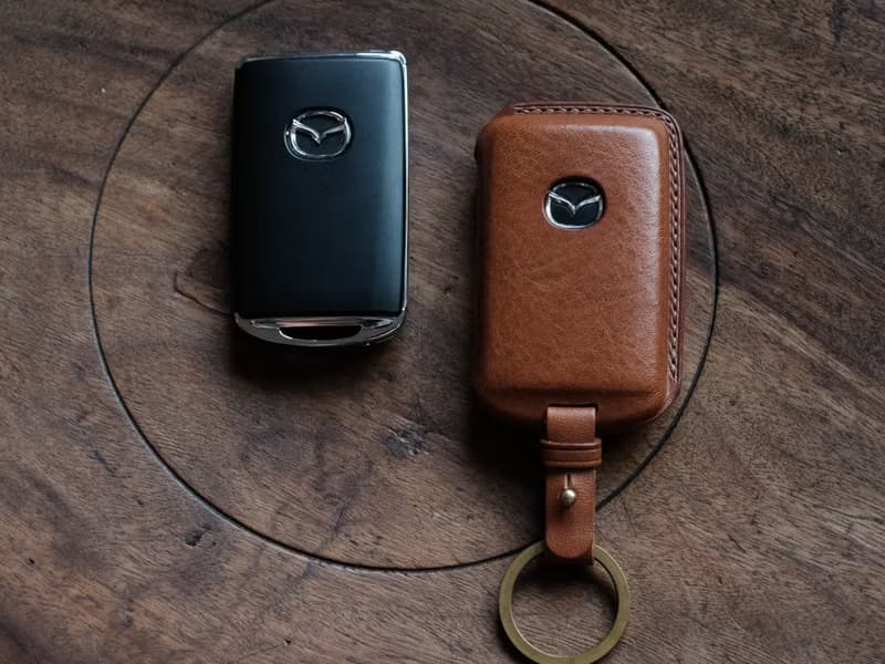 【寓吉】Mazda Mazda3 Mazda6 CX30 CX5 MX5 汽車鑰匙皮套 馬韁革