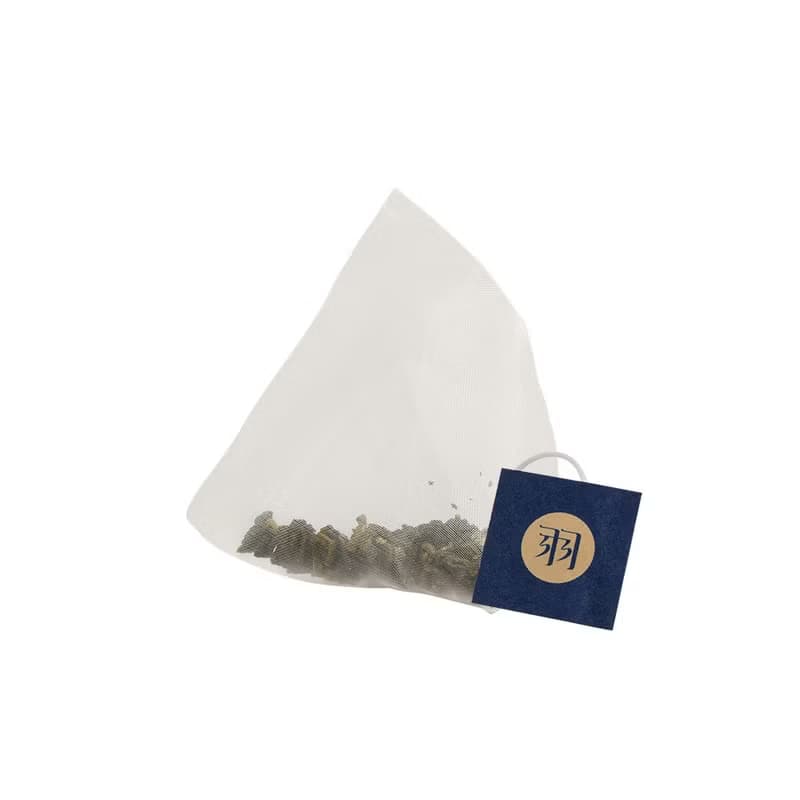 羽曦堂-寺院飄花(靜心金萱烏龍)三角立體原葉台灣茶包 15入