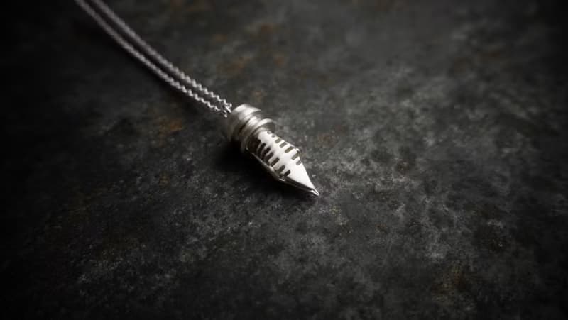 【臍加厝】文具系列│純銀鋼筆項鍊