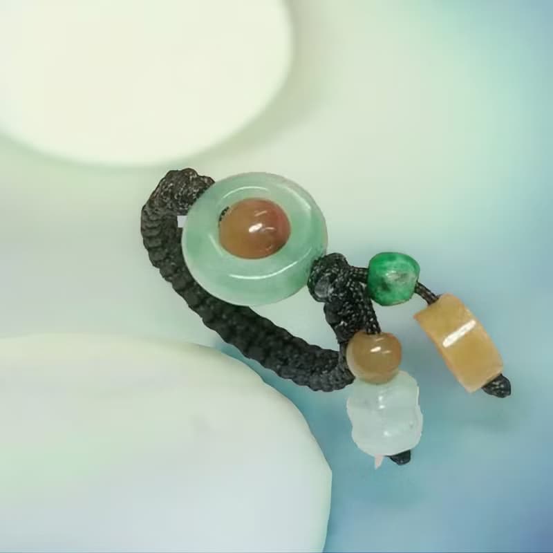 多彩翡翠設計款戒指  | 天然緬甸玉A貨翡翠 | 送禮