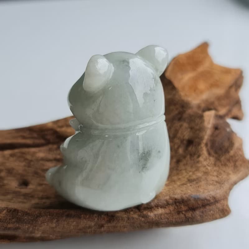 招財系列++翡翠玉豬/福氣招財豬/擺件/福豬 | 天然緬甸玉A貨翡翠