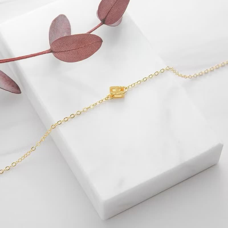 藏寶箱9999黃金金飾純金 雙無限大 立體字母H 雙麻花圈 手鍊 手環