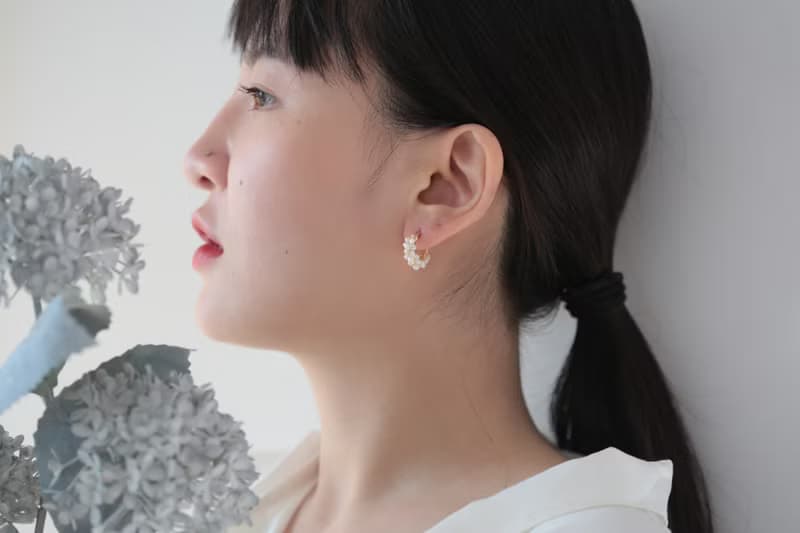 HappyCircle1.3cm│天然珍珠裙襬款 14kgf 耳夾 生日 禮物 珍珠