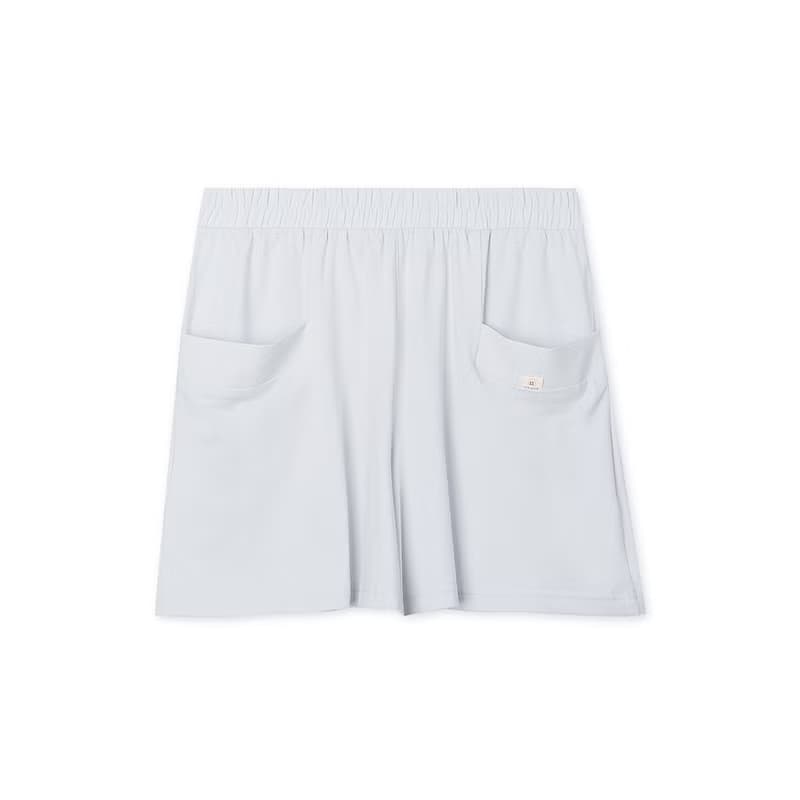 UMORFIL膠原蛋白不規則短袖居家服-灰色