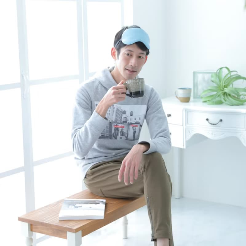 日本眼罩 Denim light blue  |有附收納袋|免費禮品包裝