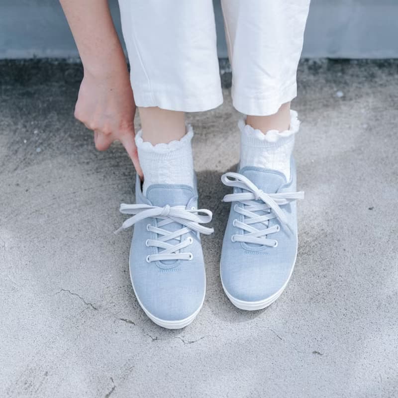 【腳踏車日】草帽藍 春夏熱銷花布鞋