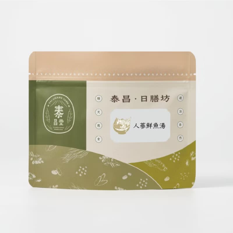泰昌堂 | 人蔘鮮魚湯調理包| 癒後調補養生藥膳