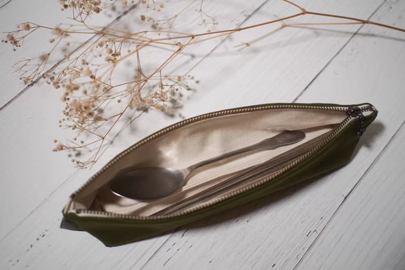 日常系列餐具袋/筷套/限量手工包/小草綠/現貨供應中