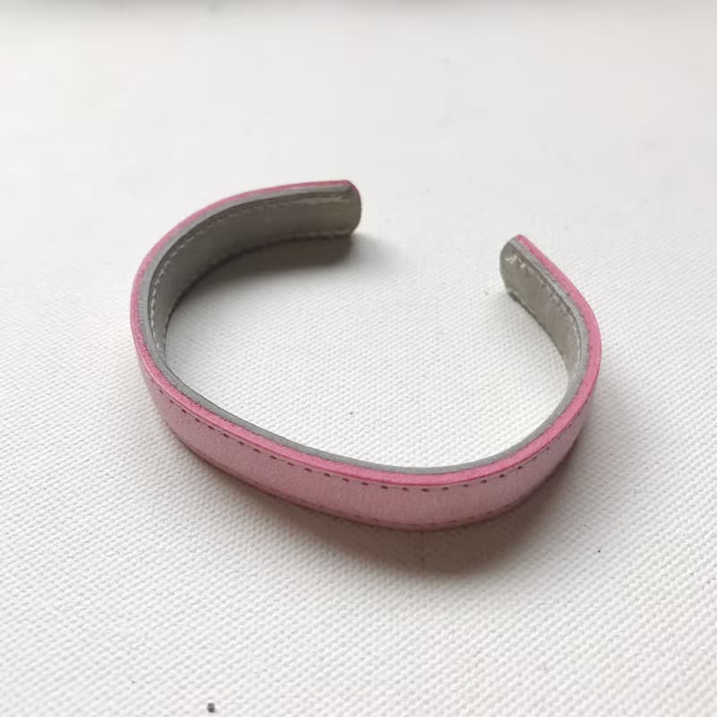 怪奇手環_雙面雙色_櫻花粉搭灰白