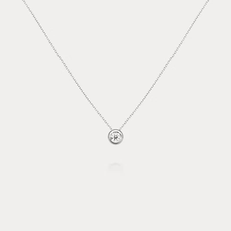 Bubble D. | 0.10ct-0.20ct 泡泡包鑲 八心八箭 天然鑽石18K項鍊