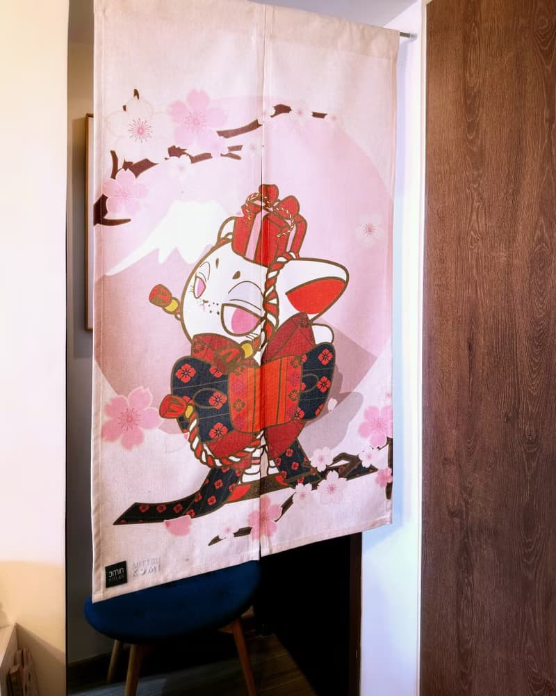 招財貓 Mittsu Kumi 布藝門簾
