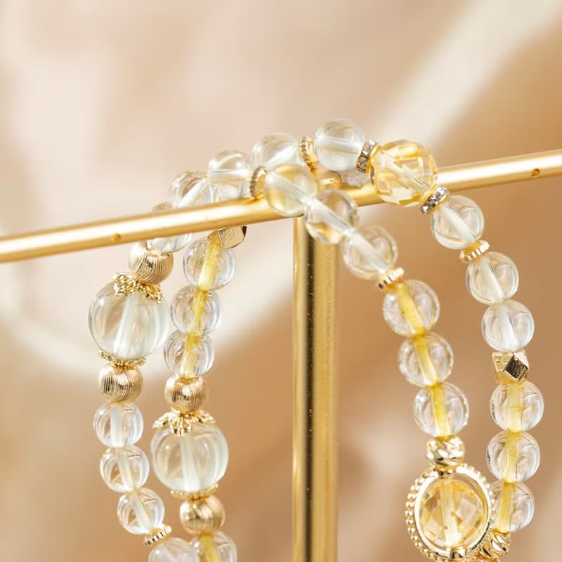 【纏綿】金色麥田-黃水晶金髮晶手鍊