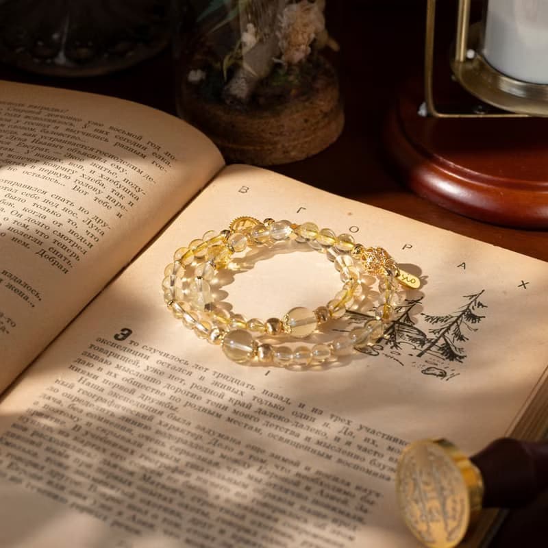 【纏綿】金色麥田-黃水晶金髮晶手鍊