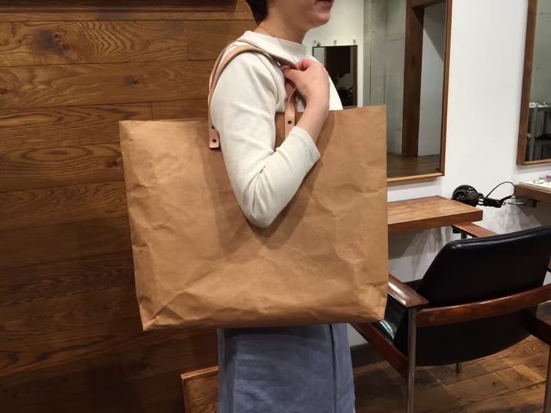 手提袋 Tote Bag Grand 大包包 /肩背包 : Tyvek and Kraft paper bag /防水 /抗撕破 /牛皮紙 /日常包款