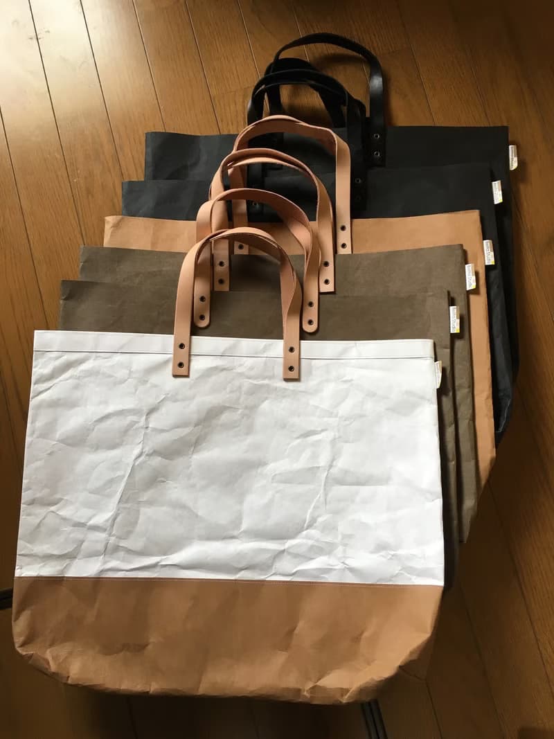 手提袋 Tote Bag Grand 大包包 /肩背包 : Tyvek and Kraft paper bag /防水 /抗撕破 /牛皮紙 /日常包款